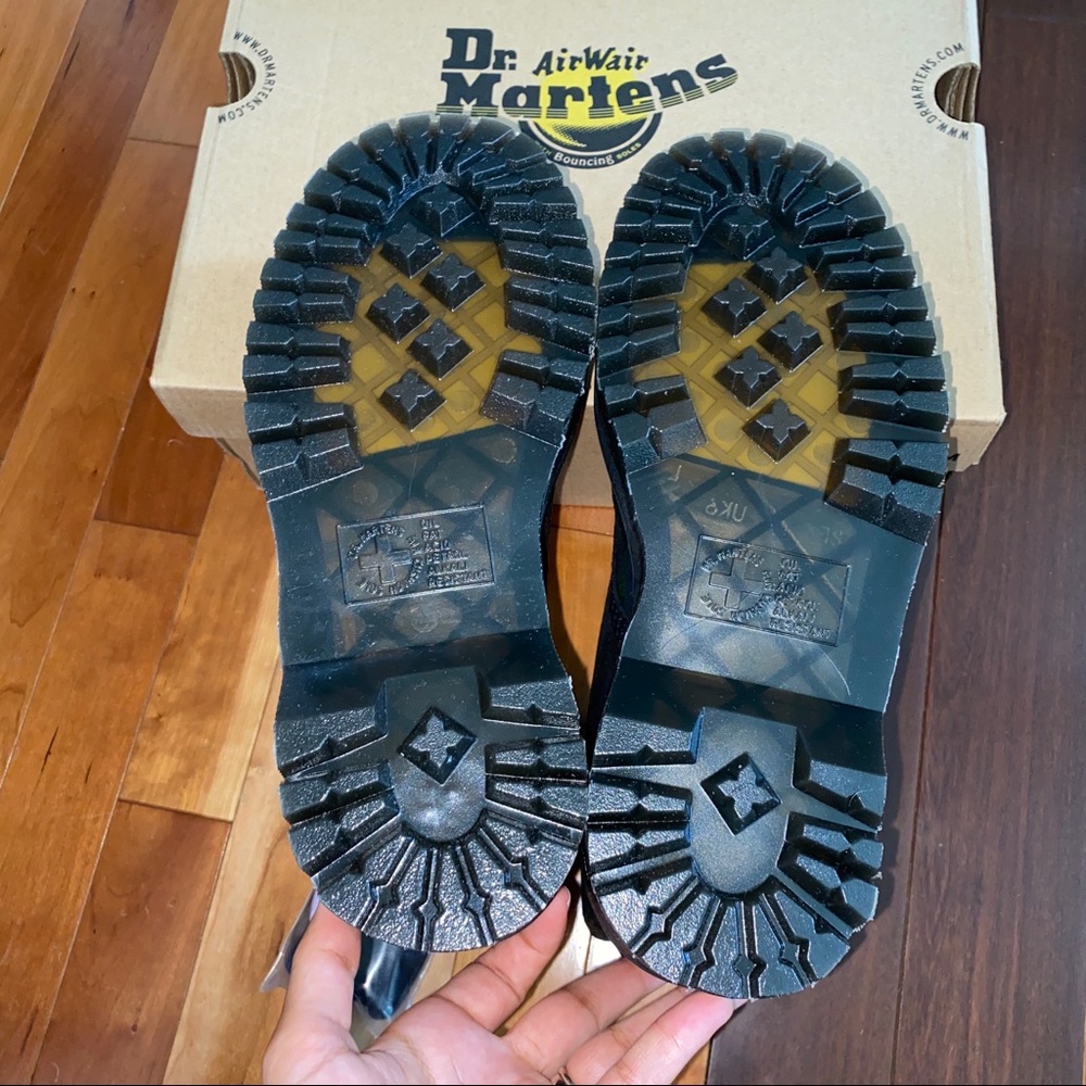 SOLD New Size 8 Dr. Martens Metallic Leather Boot - Picture 6 of 7
